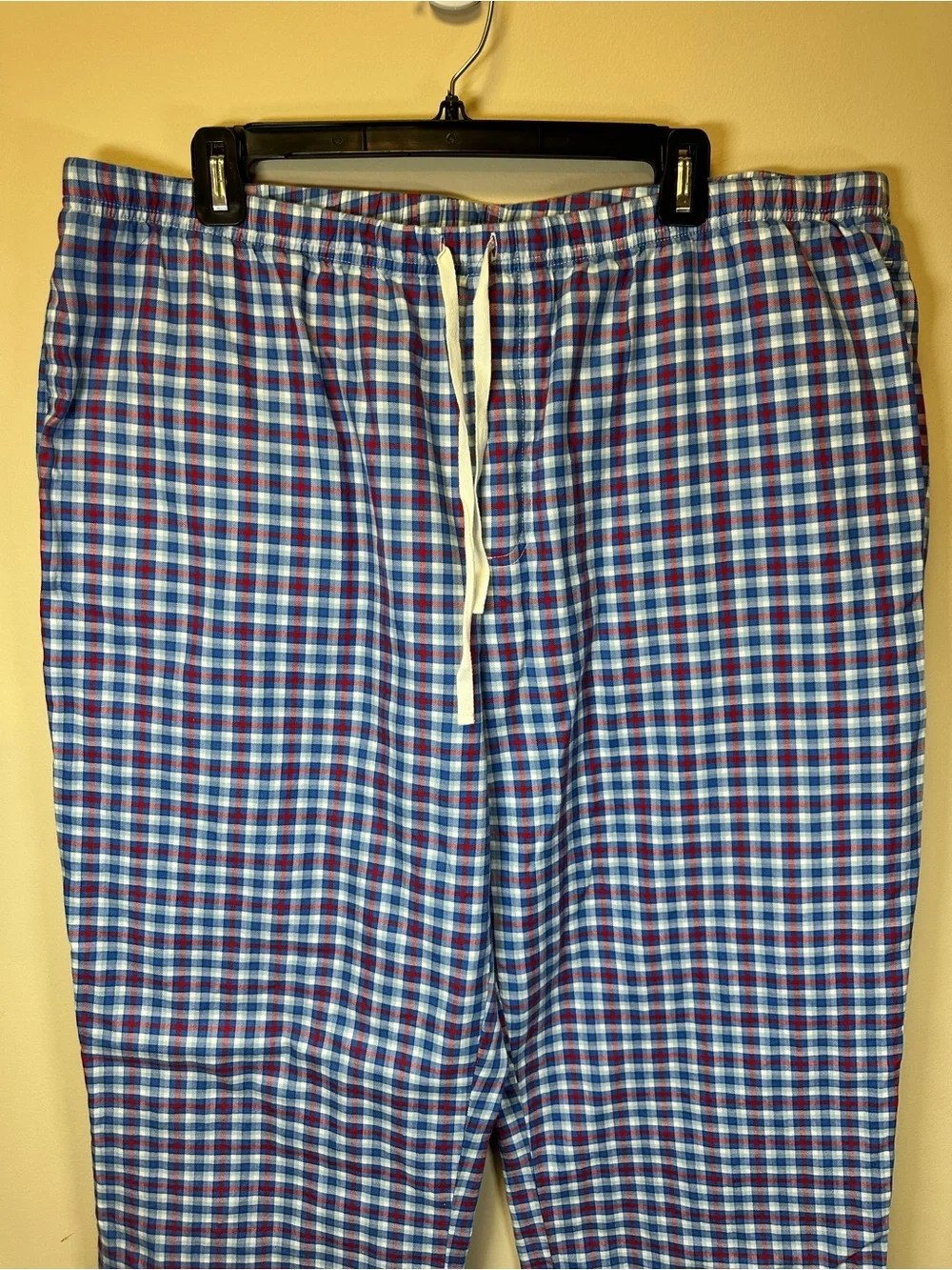 Vineyard Vines Blue & White Plaid Drawstring Lounge Pants